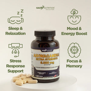 Ashwagandha Extra Strength 6,000 mg GADE NUTRITION