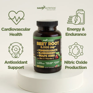 Beet Root Blend 8,000 mg with Elderberry, Pomegranate and more GADE NUTRITION
