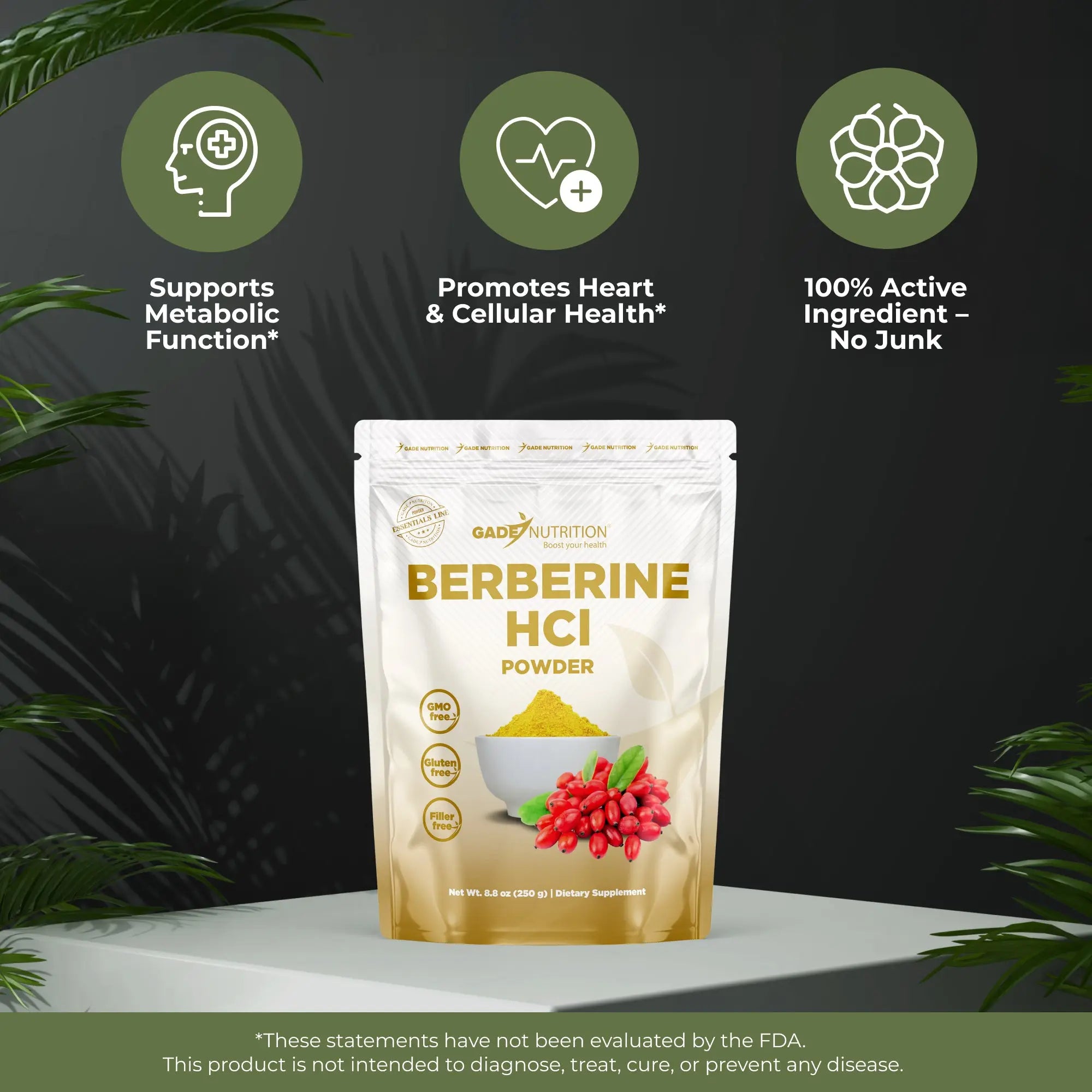 Berberine HCl Gade Nutrition