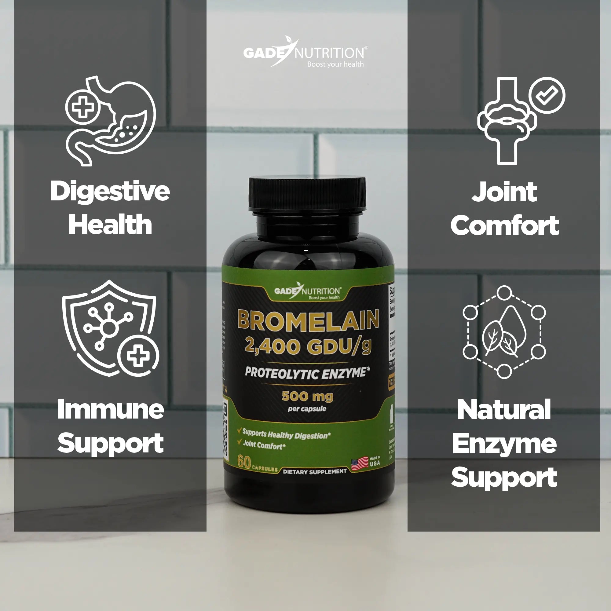 Bromelain 2,400 GDU/g Gade Nutrition