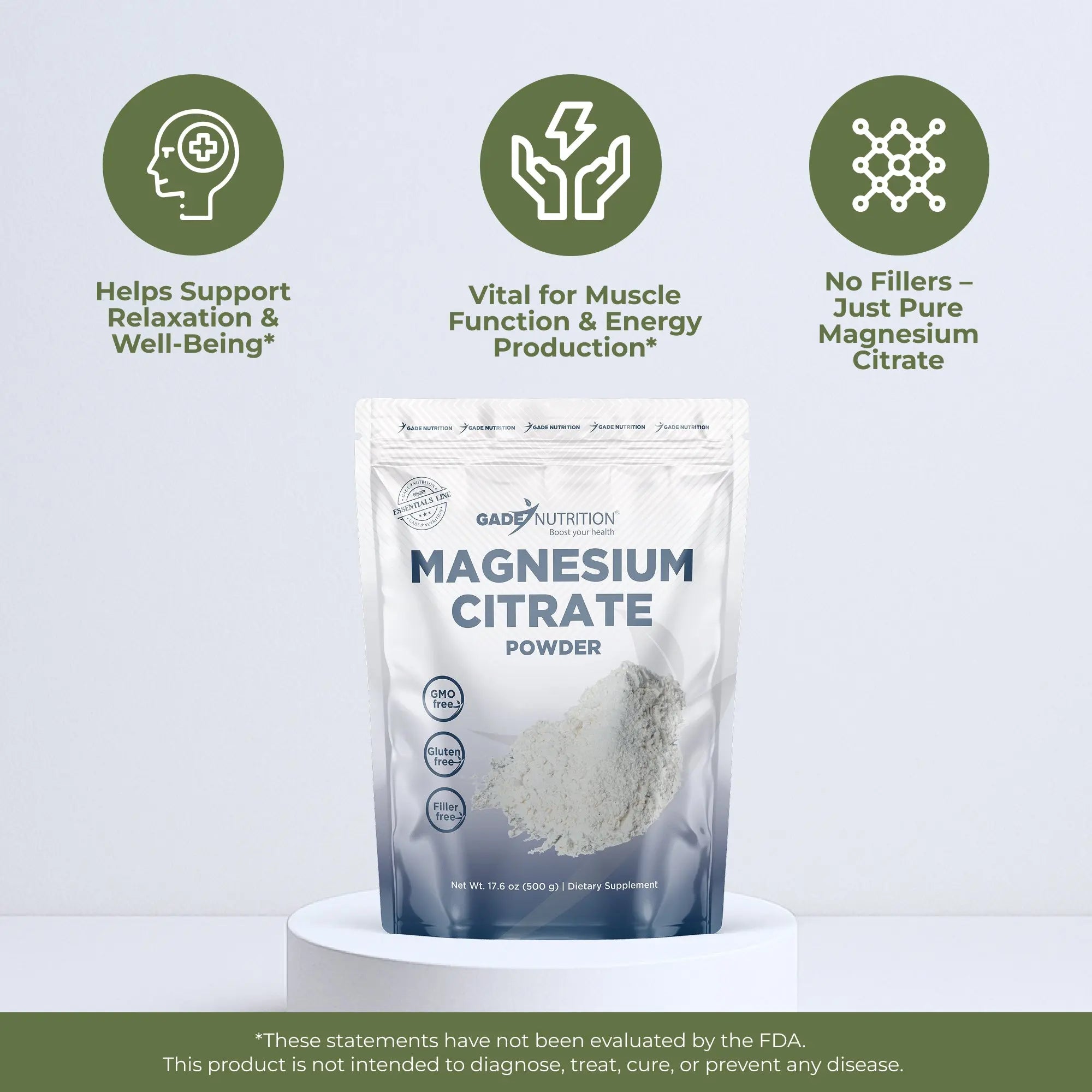 Magnesium Citrate Gade Nutrition