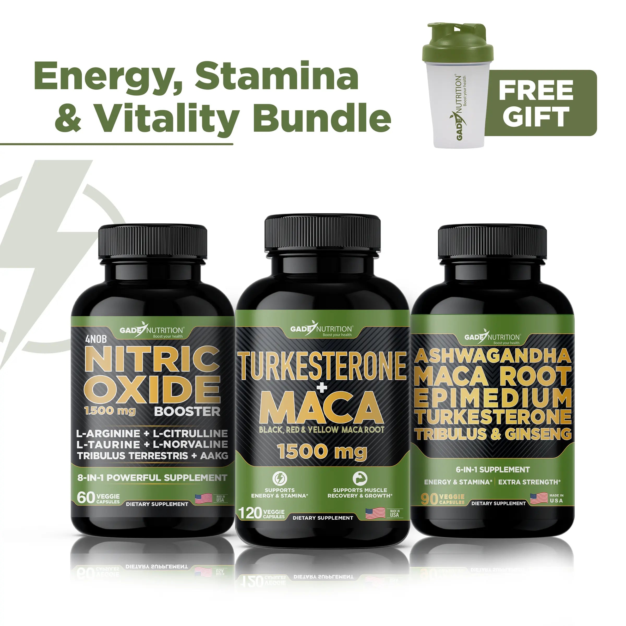Energy, Stamina & Vitality Bundle GADE NUTRITION