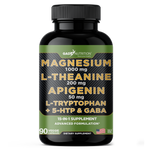 Magnesium, L-Theanine, Apigenin, L-Tryptophan, 5HTP & GABA