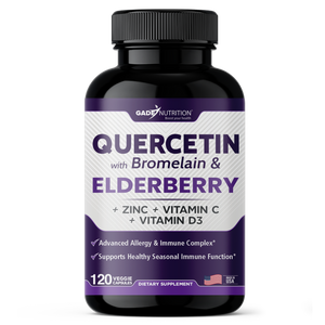 Quercetin with Bromelain & Elderberry + Zinc, Vitamin C and Vitamin D3