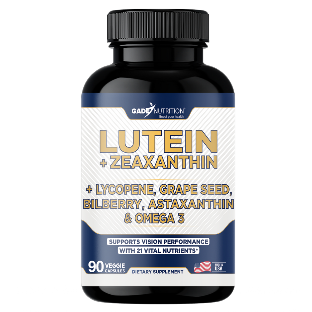 Lutein + Zeaxanthin, Lycopene, Grape Seed, Bilberry, Astaxanthin & Omega 3