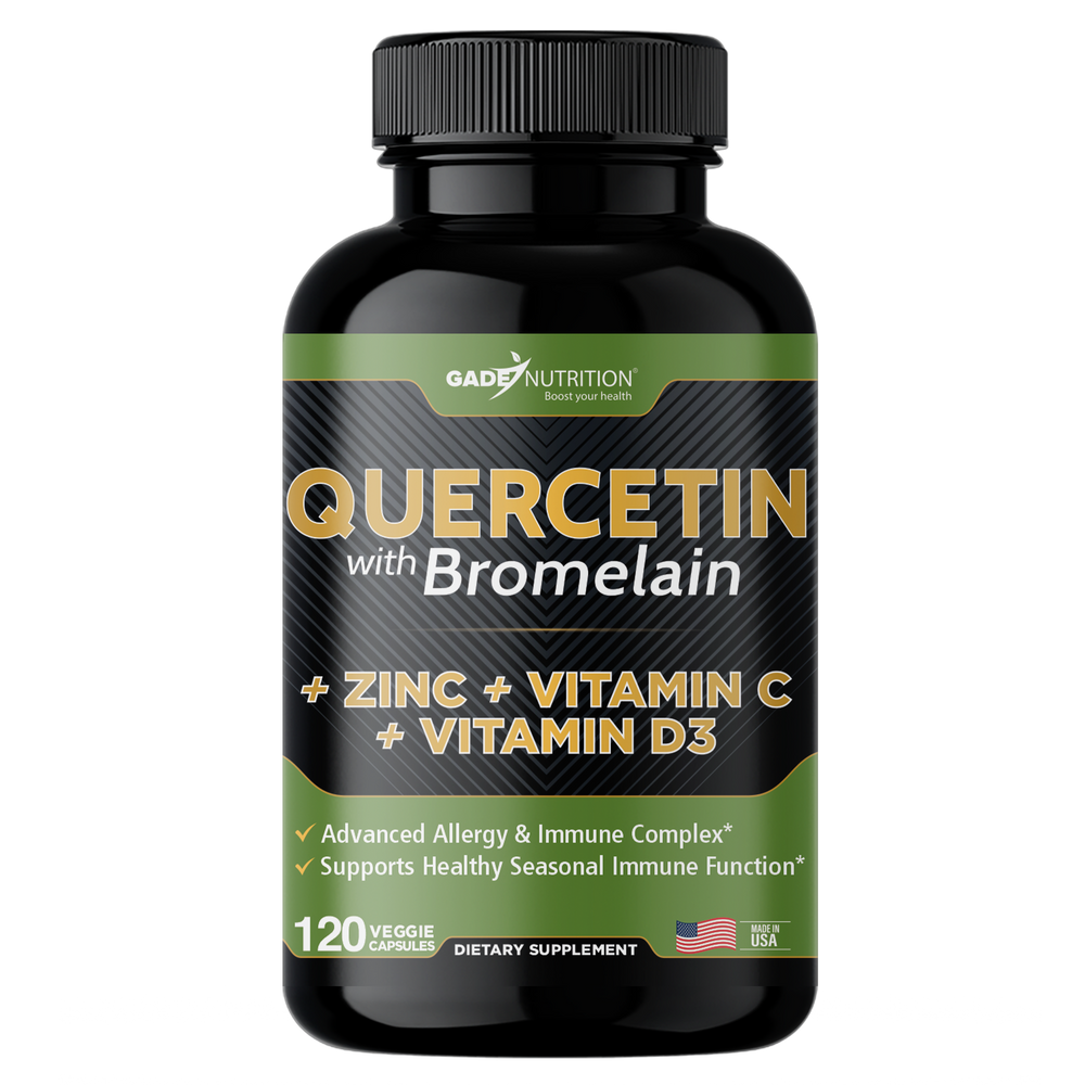 Quercetin with Bromelain + Vitamin C, D3 and Zinc