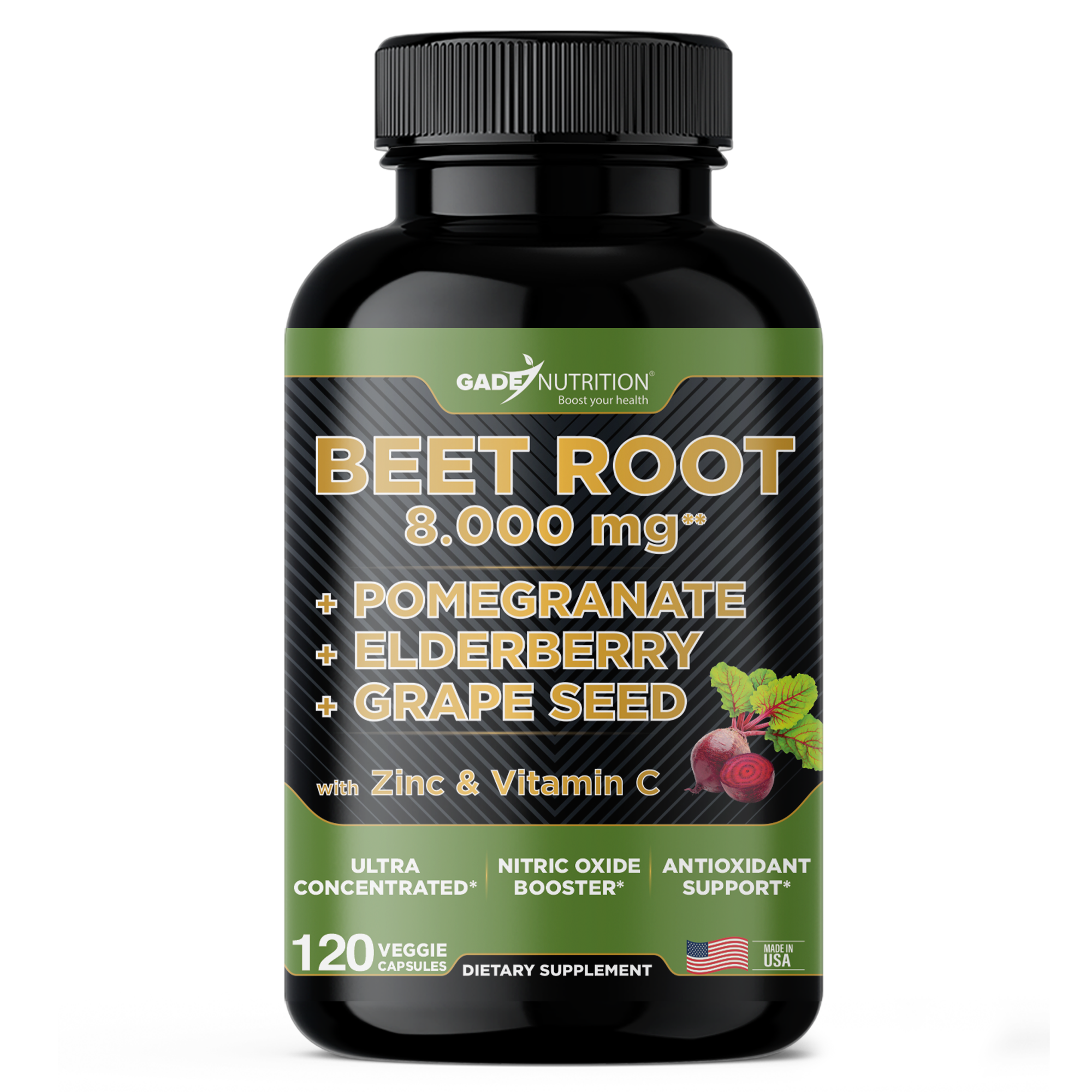 Beet Root Capsules Extra Strength 8000 mg