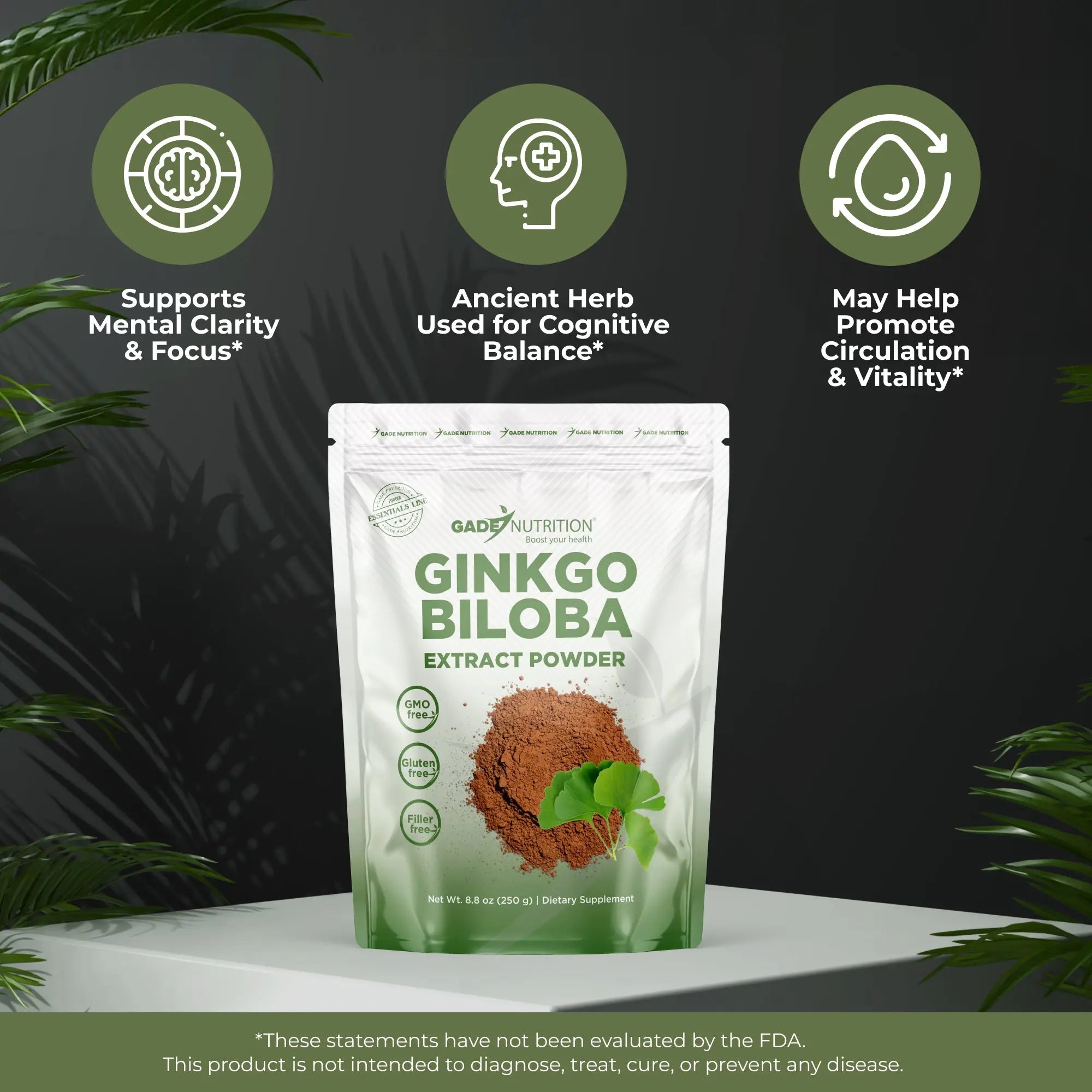 Ginkgo Biloba Extract Gade Nutrition