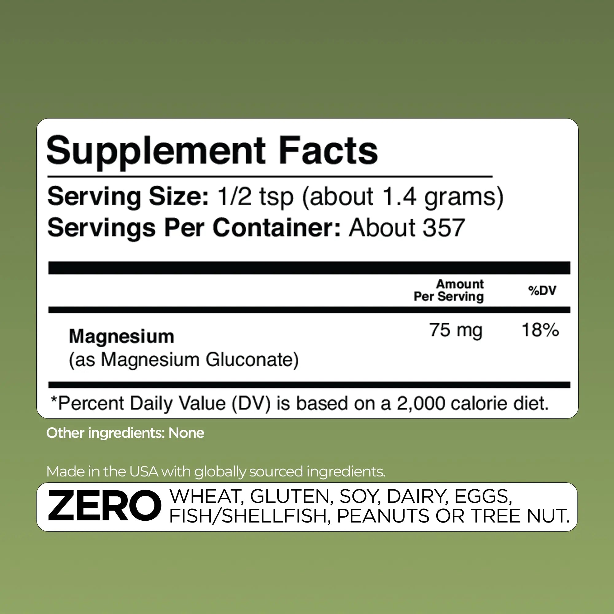 Magnesium Gluconate Gade Nutrition