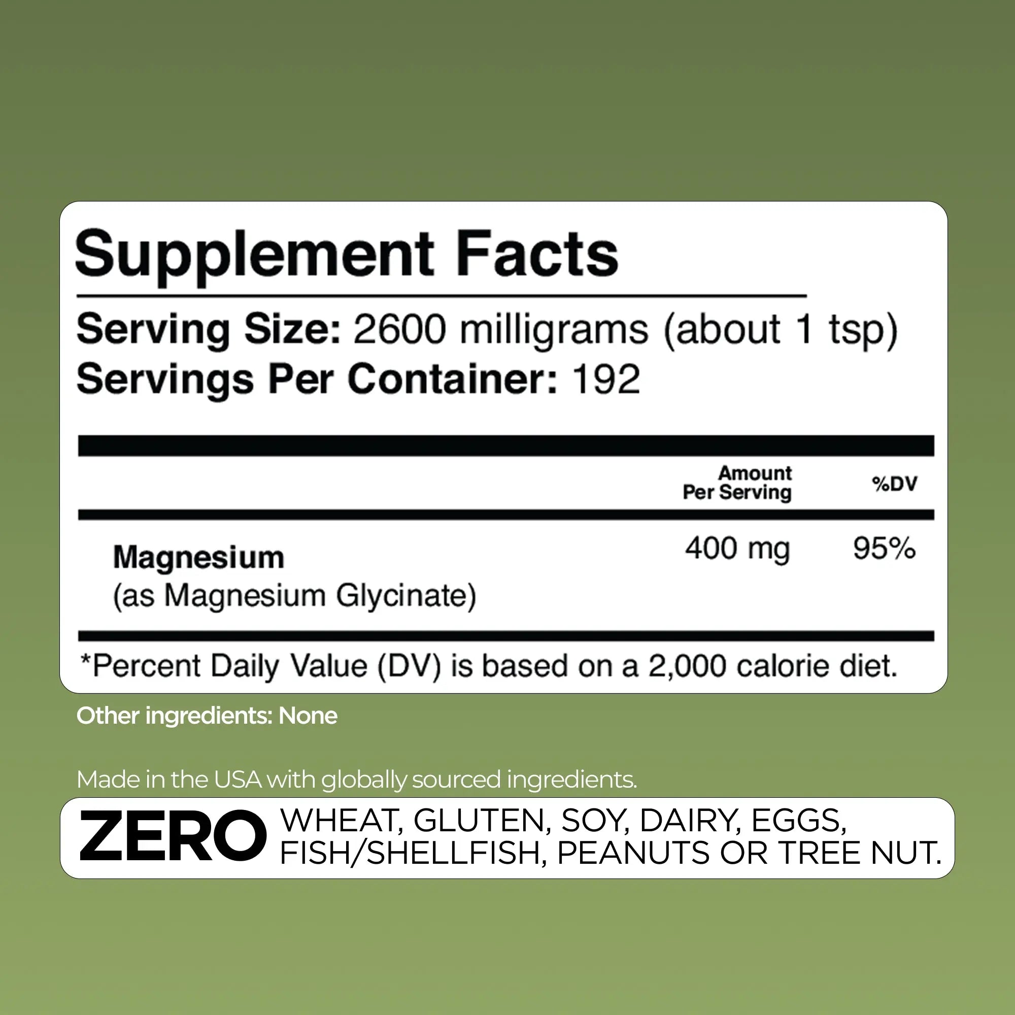 Magnesium Glycinate Gade Nutrition