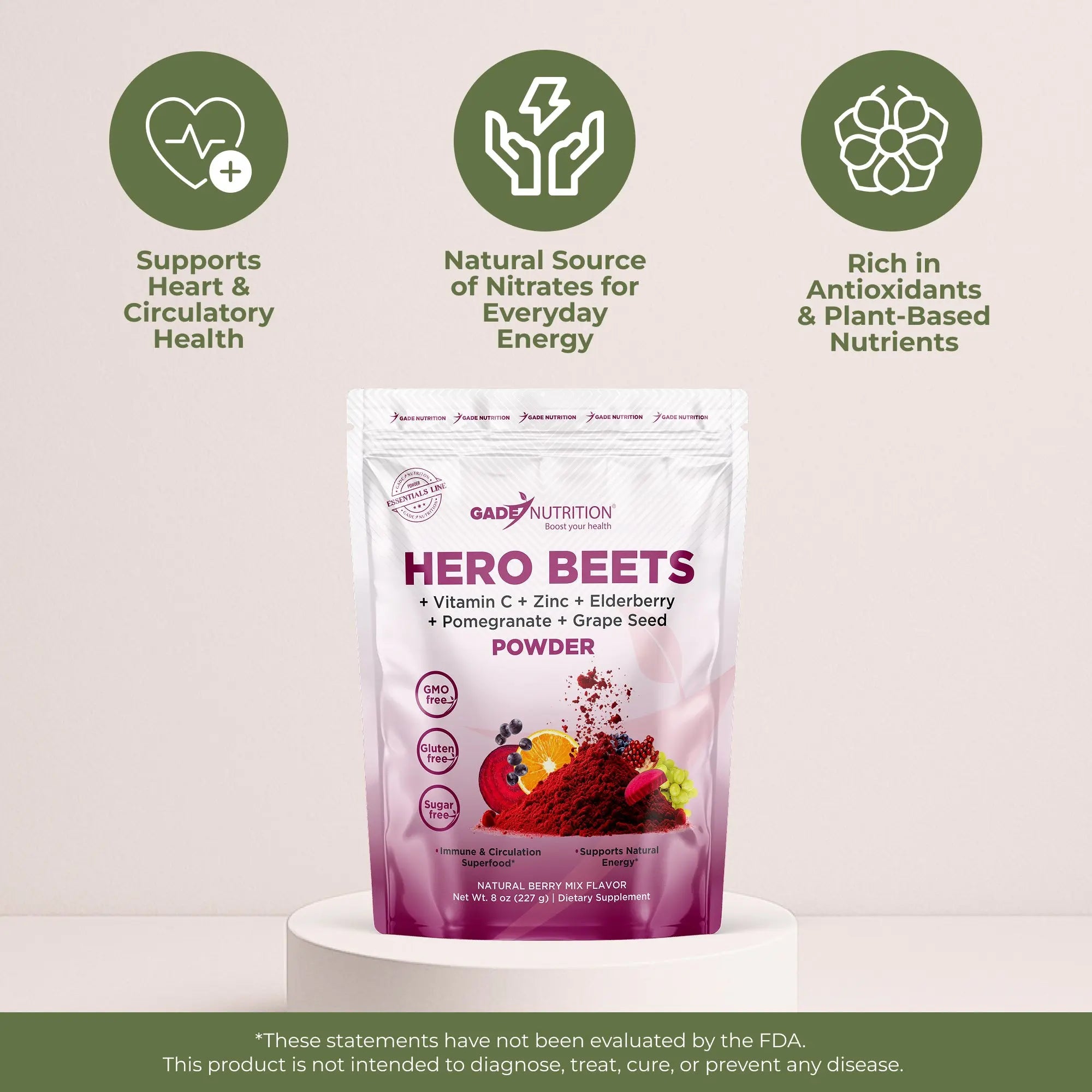 Hero Beets Powder Gade Nutrition