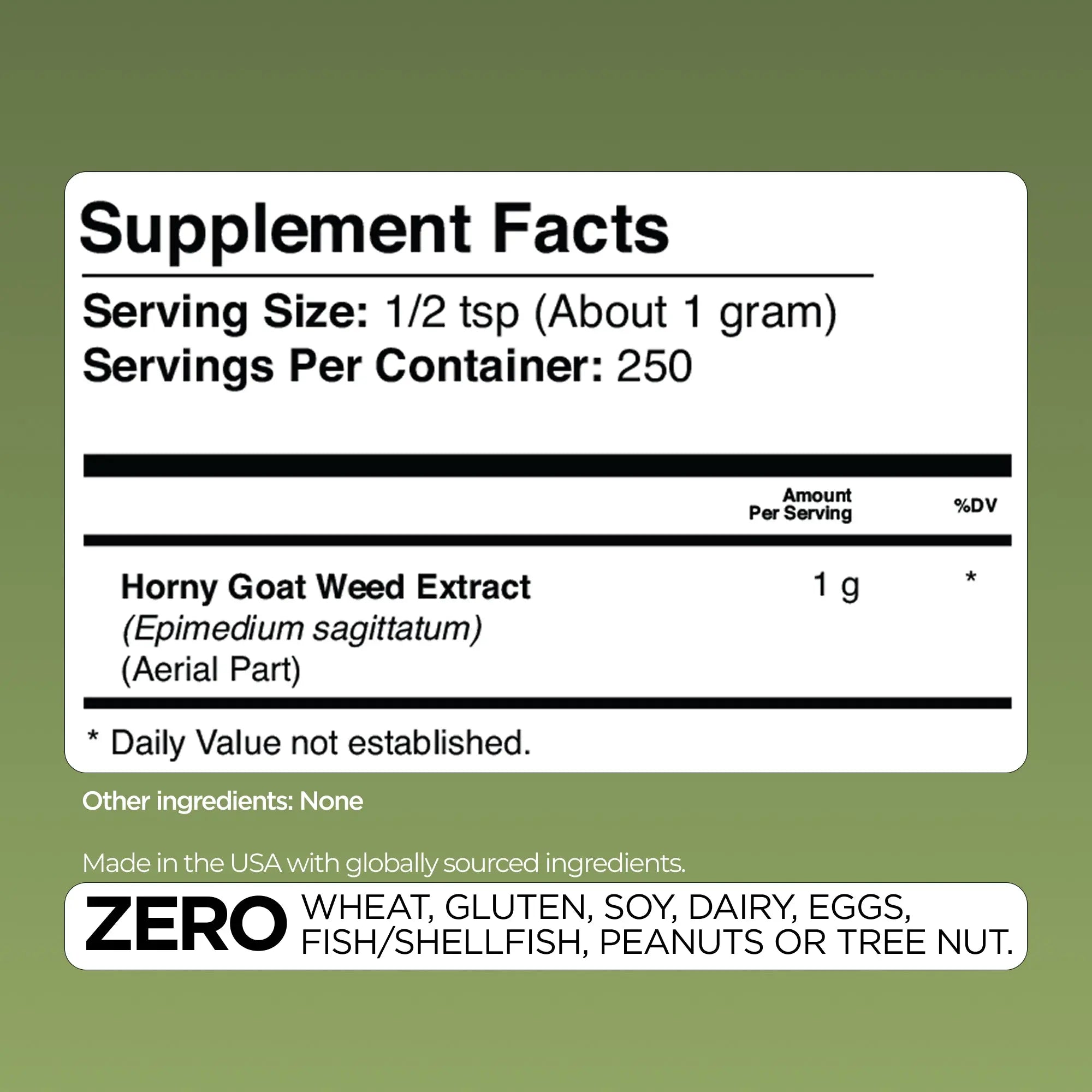 Horny Goat Weed Extract Gade Nutrition