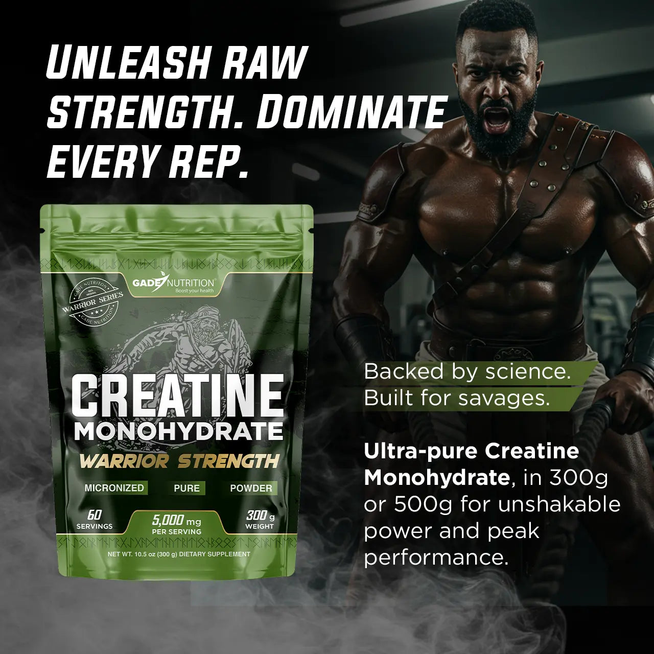 Warrior Strength - Creatine Monohydrate Gade Nutrition