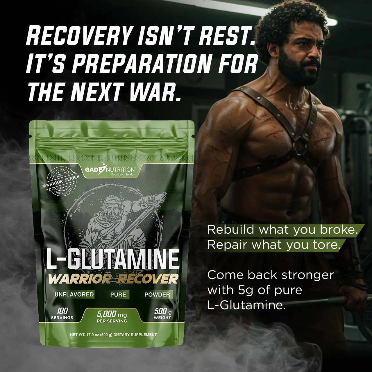 Warrior Recover - L-Glutamine Gade Nutrition