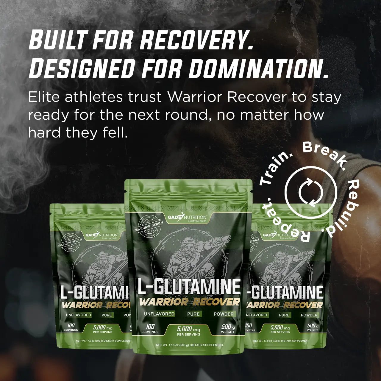 Warrior Recover - L-Glutamine Gade Nutrition