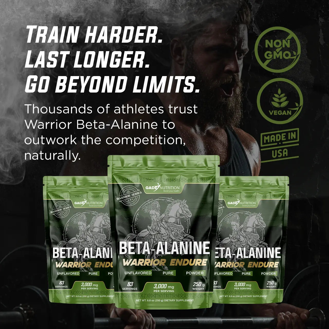 Warrior Endure - Beta-Alanine Gade Nutrition
