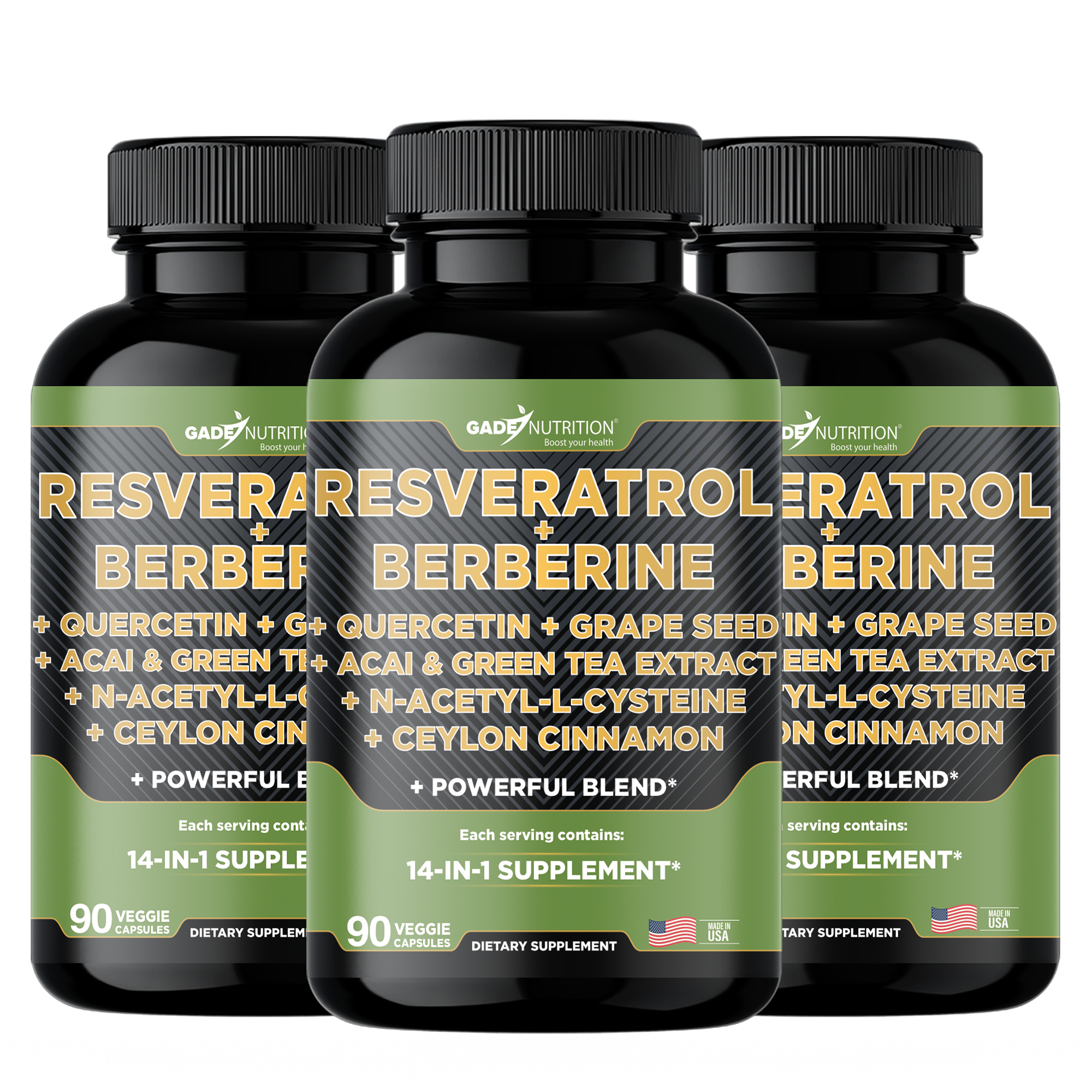 Resveratrol + Berberine 14-in-1