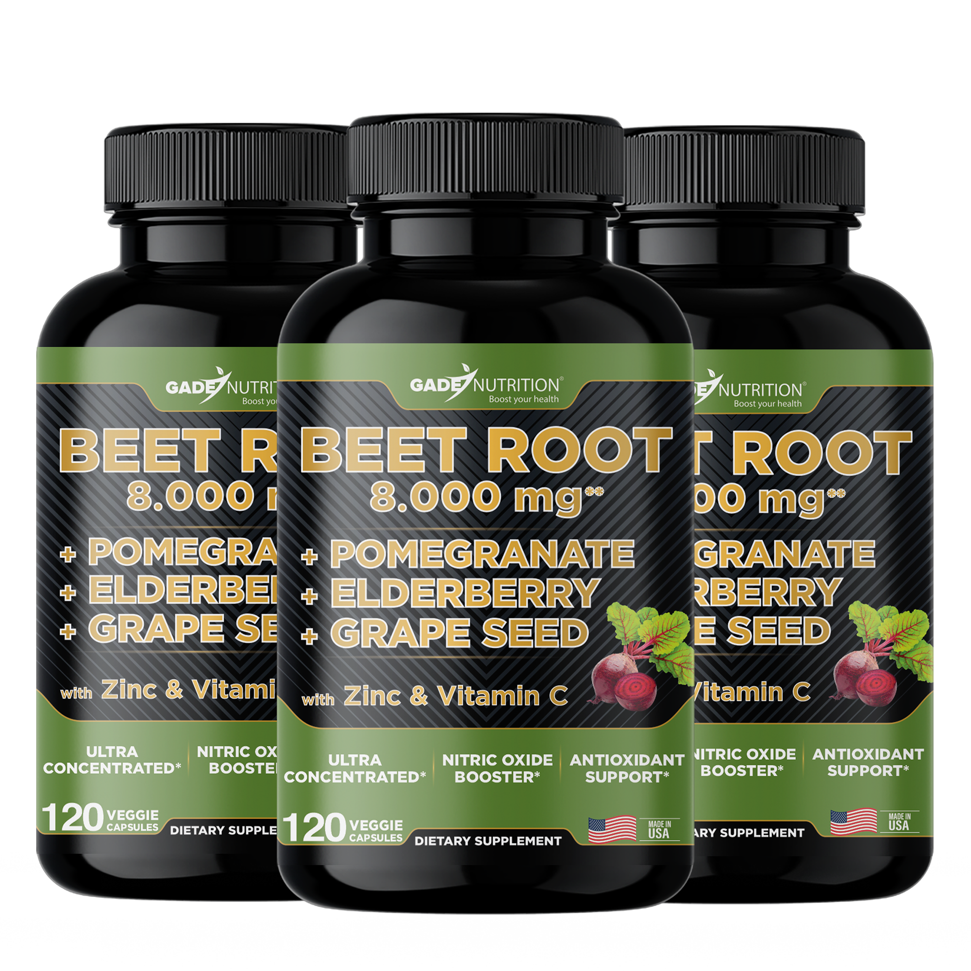 Beet Root Capsules Extra Strength 8000 mg