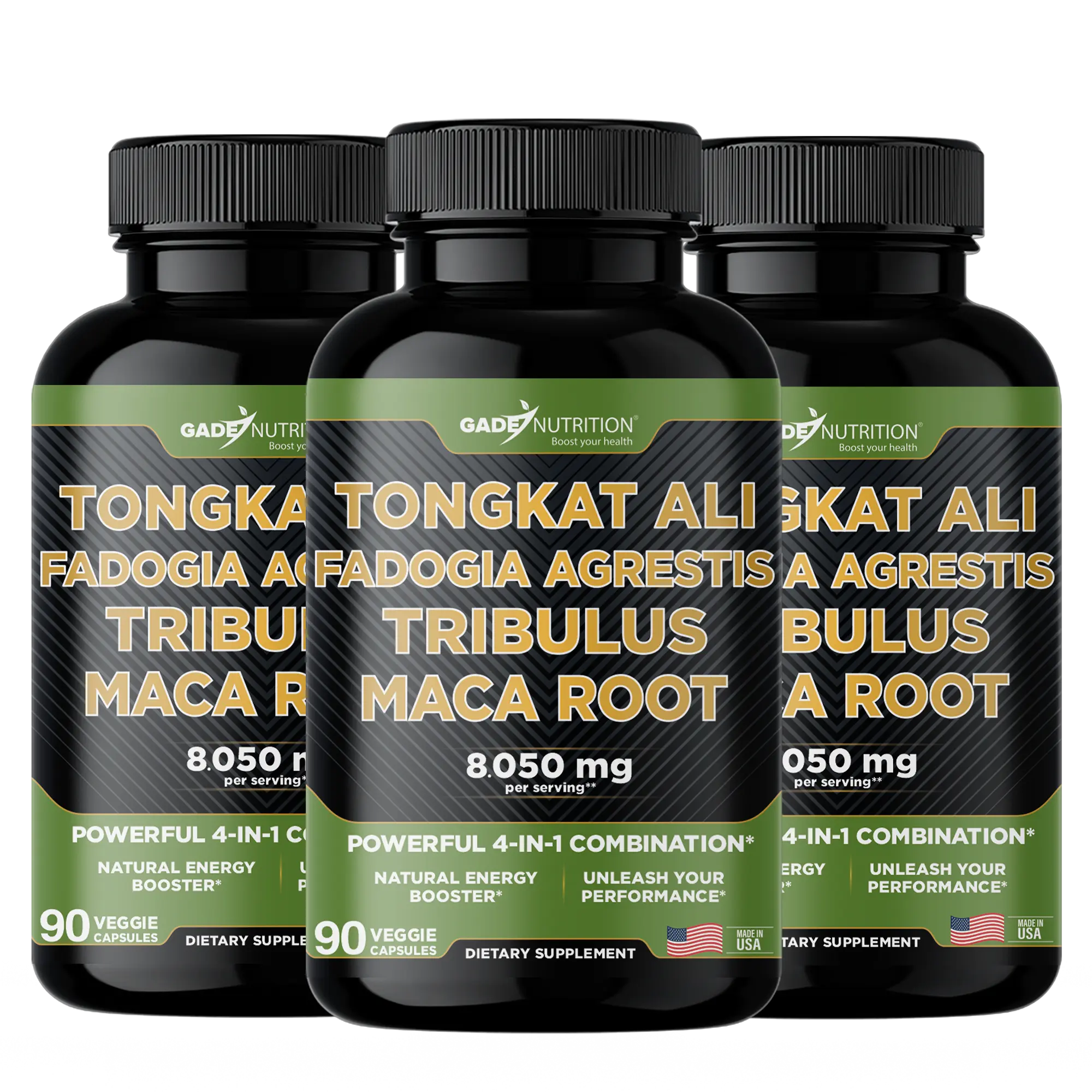 Tongkat, Fadogia Agrestis, Tribulus and Maca Root GADE NUTRITION