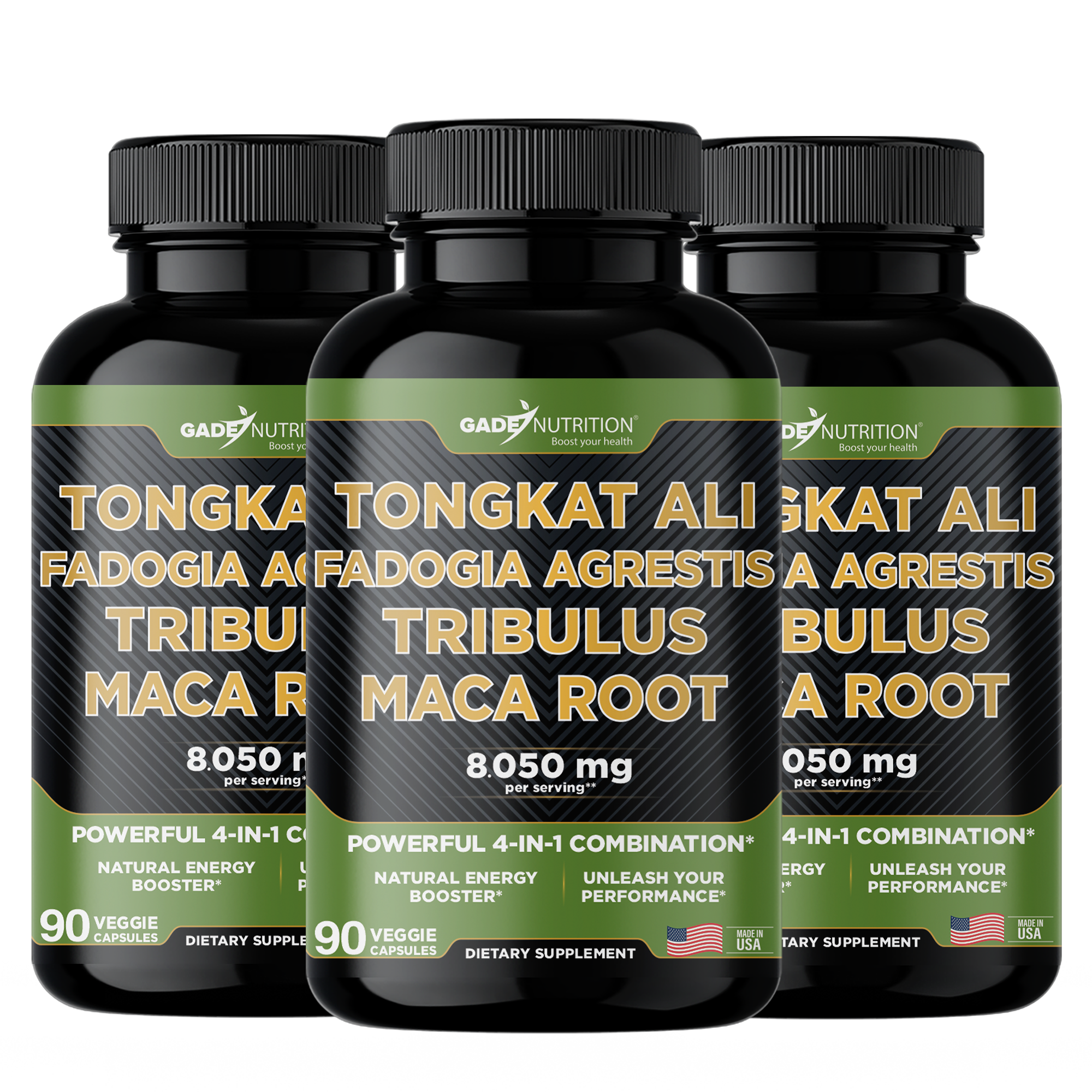 Tongkat Ali, Fadogia Agrestis, Tribulus and Maca Root