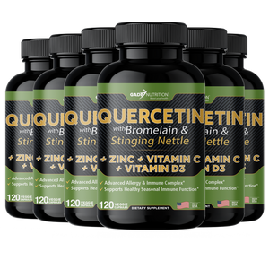 Quercetin with Bromelain & Stinging Nettle + Zinc, Vitamin C and Vitamin D3