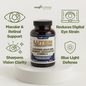 Lutein with Zeaxanthin, Lycopene, Grape Seed, Astaxanthin and more GADE NUTRITION