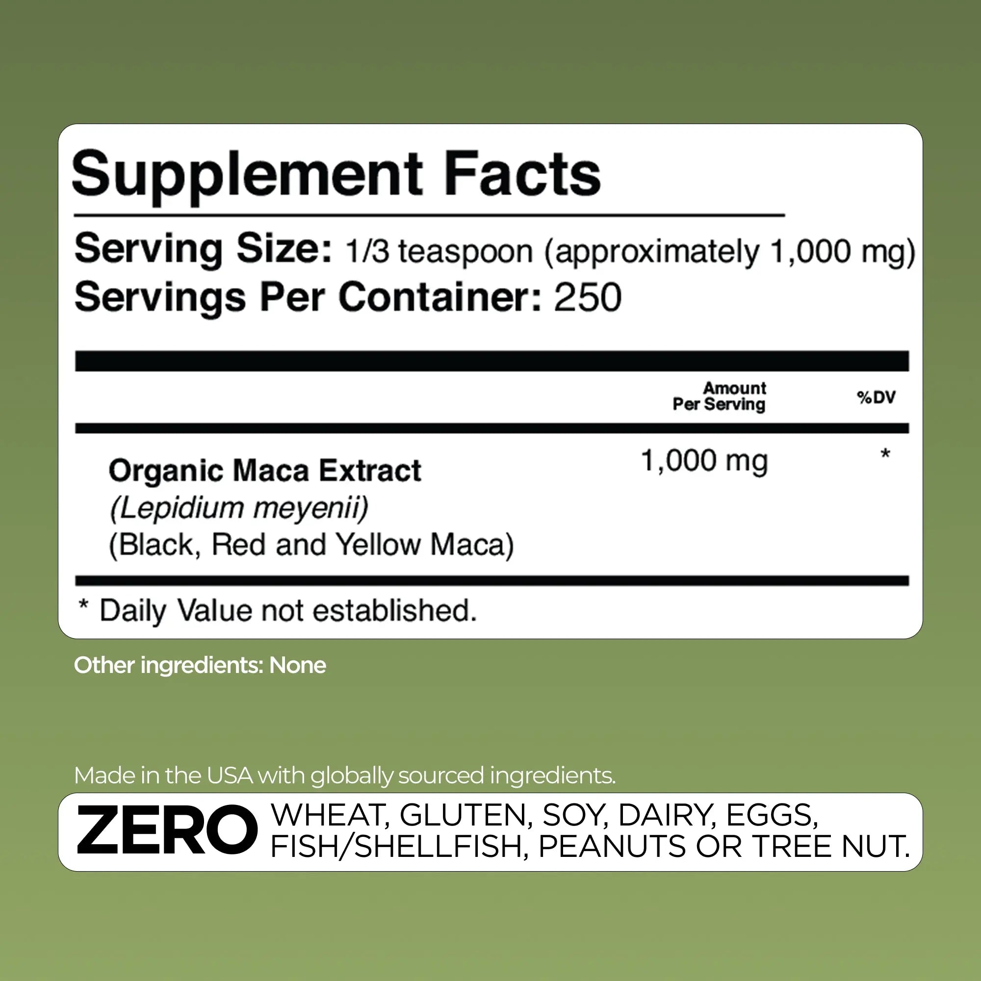 Maca Root Gade Nutrition