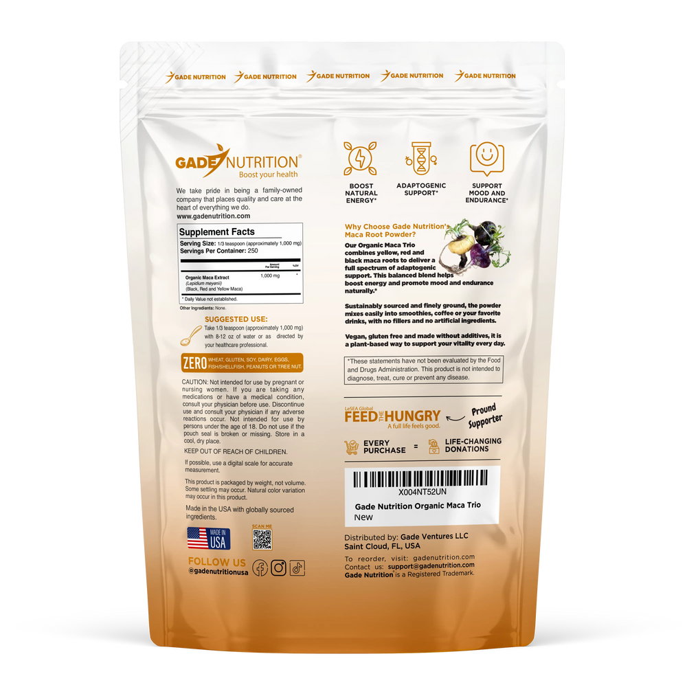 Maca Root Gade Nutrition