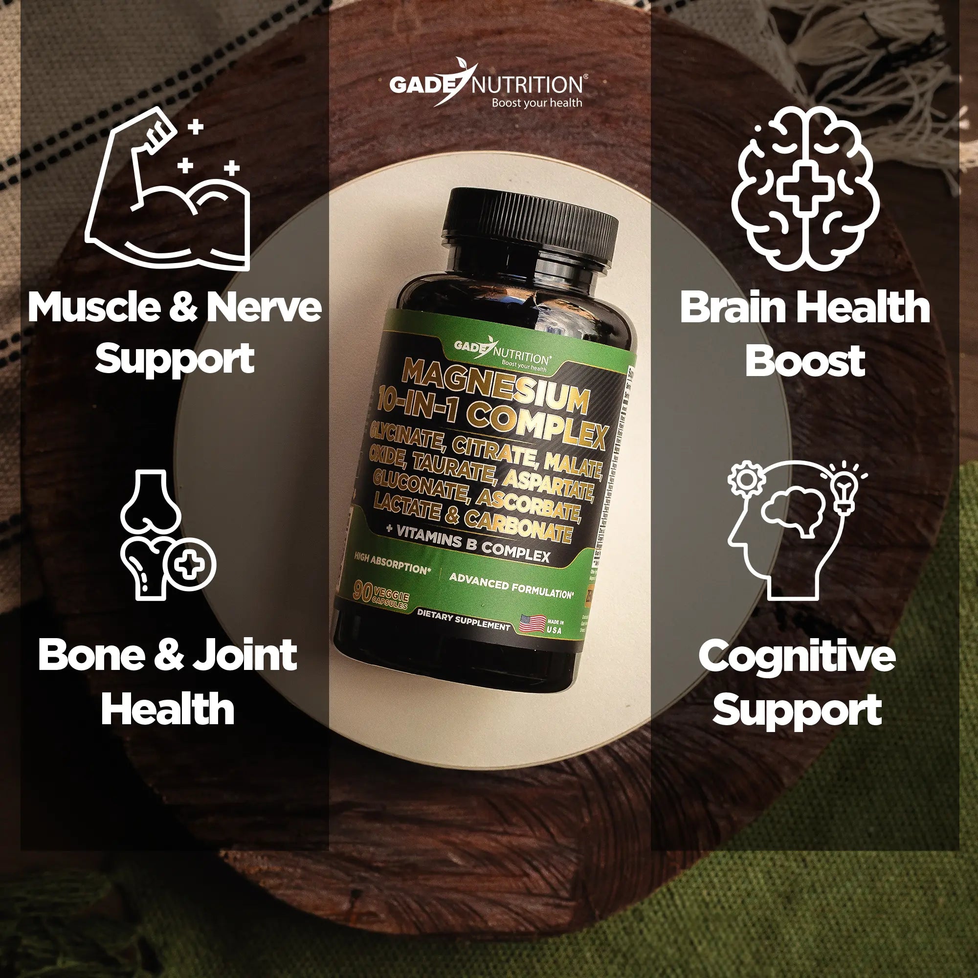 Magnesium Complex 10-in-1 GADE NUTRITION