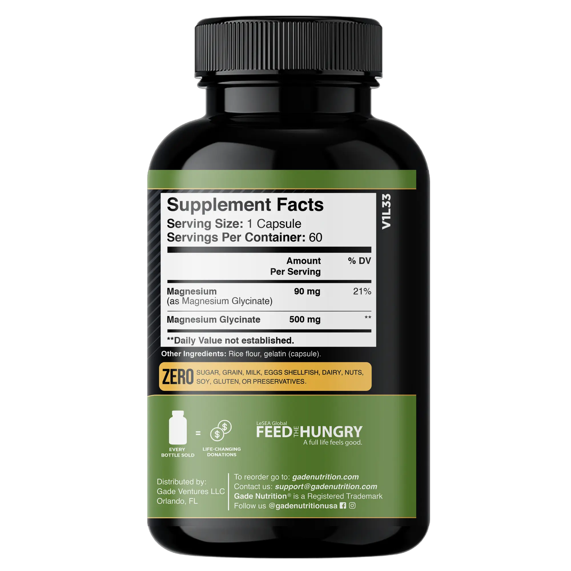 Magnesium Glycinate - Gade Nutrition
