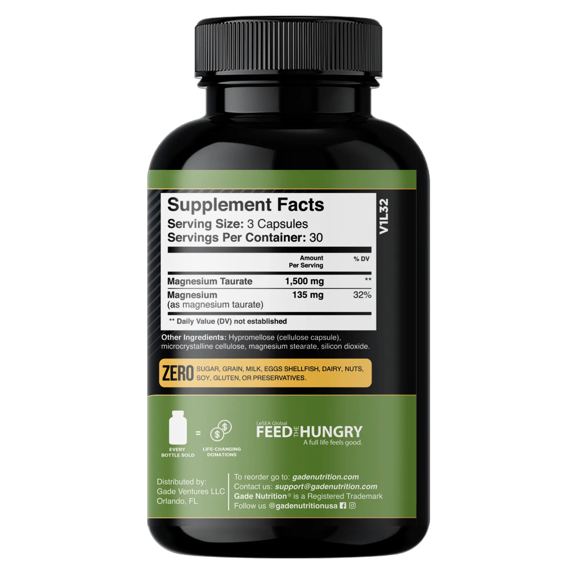 Magnesium Taurate - Gade Nutrition