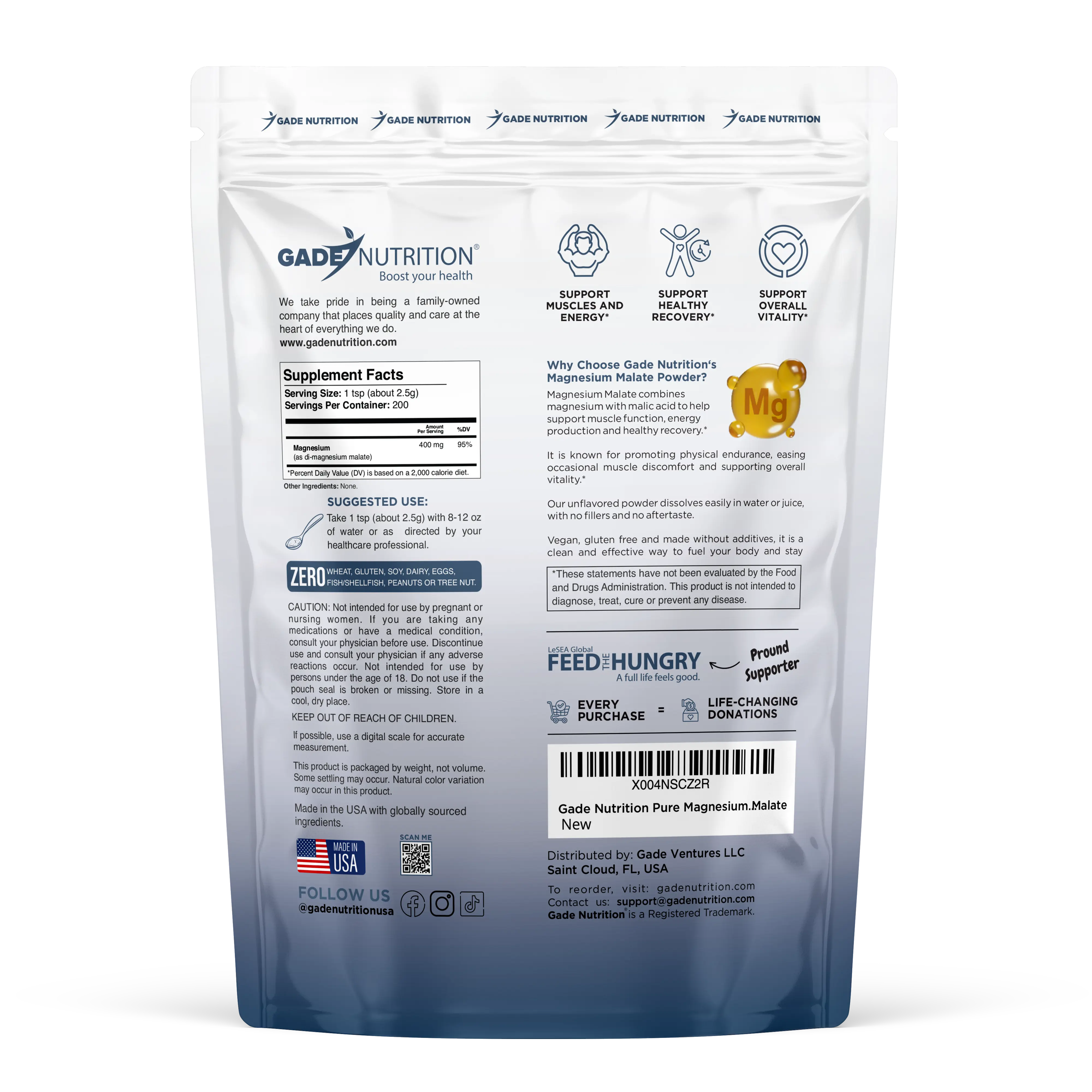 Magnesium Malate Gade Nutrition