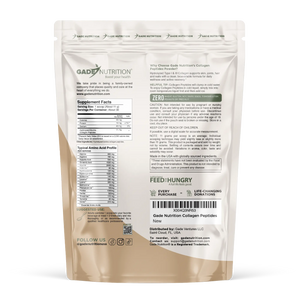 Collagen Peptides Powder Hydrolyzed Types I & III Gade Nutrition