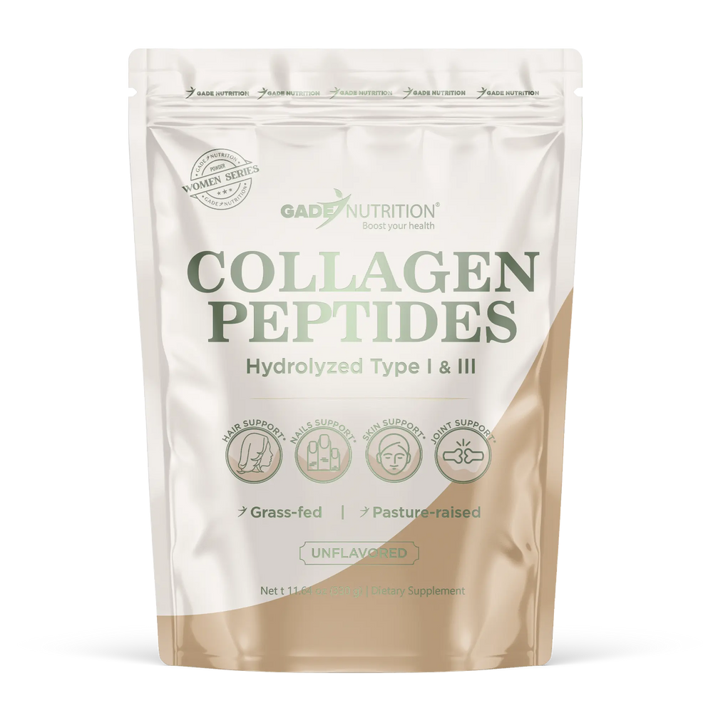 Collagen Peptides Powder Hydrolyzed Types I & III Gade Nutrition