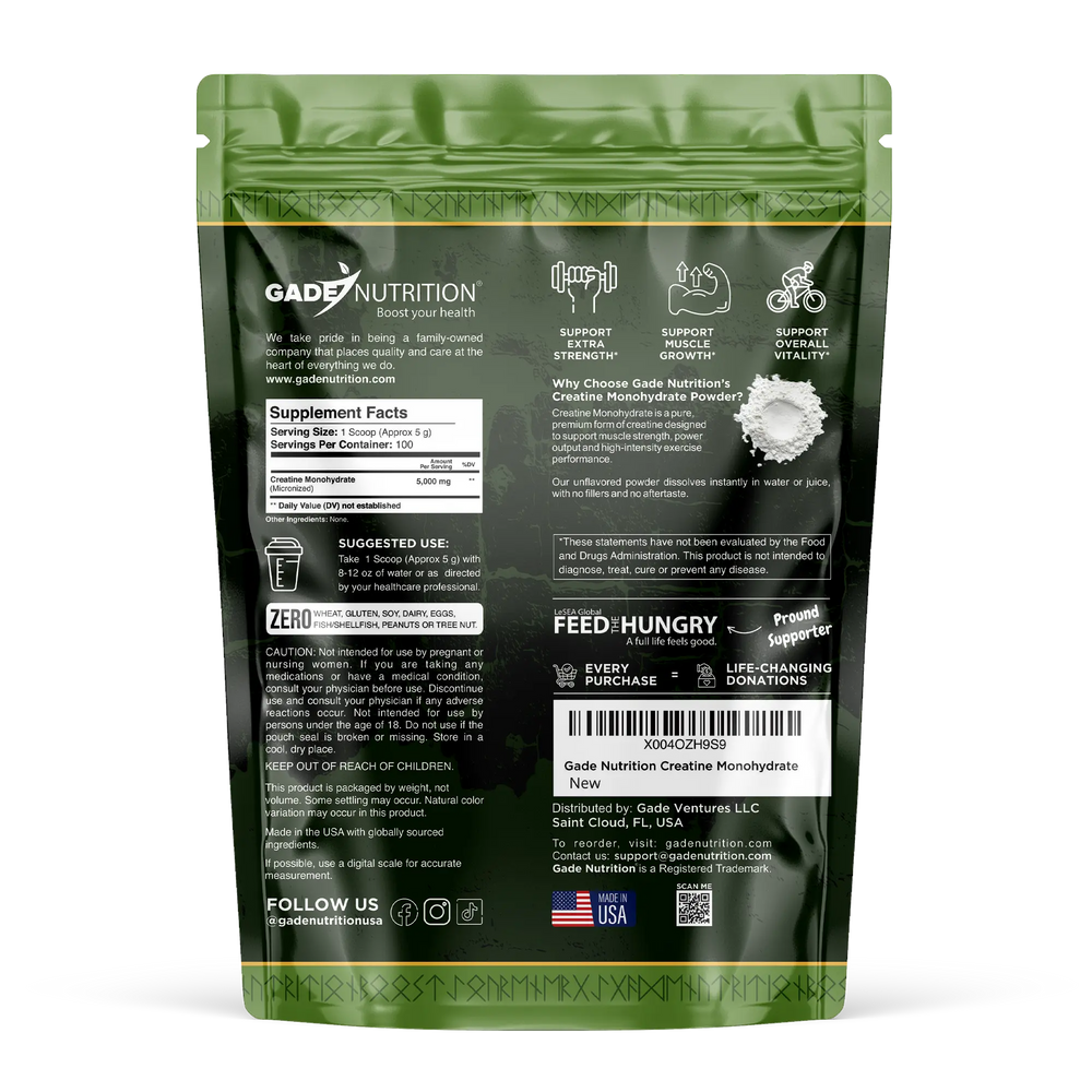 Warrior Strength - Creatine Monohydrate Gade Nutrition
