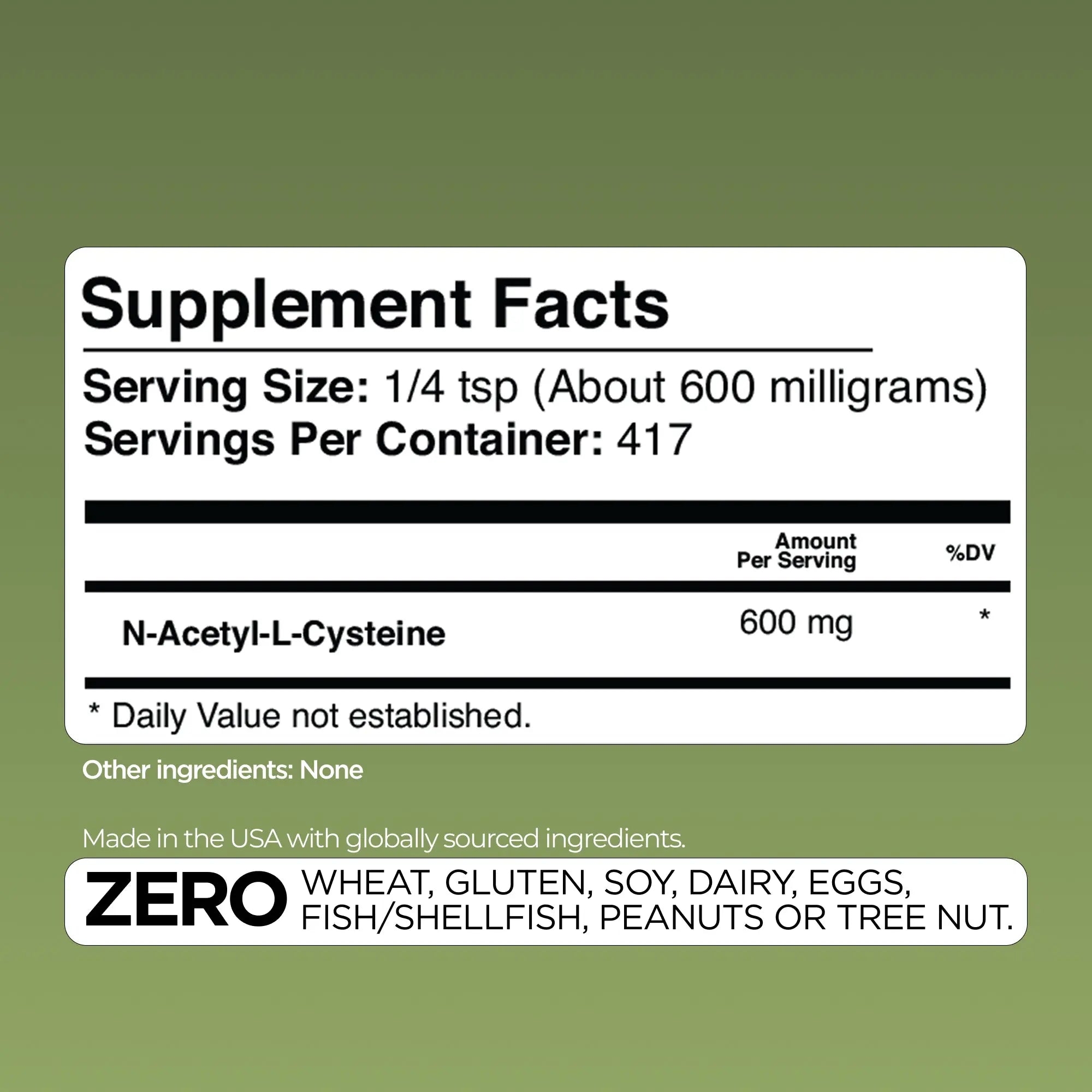 N-Acetyl-L-Cysteine (NAC) Gade Nutrition