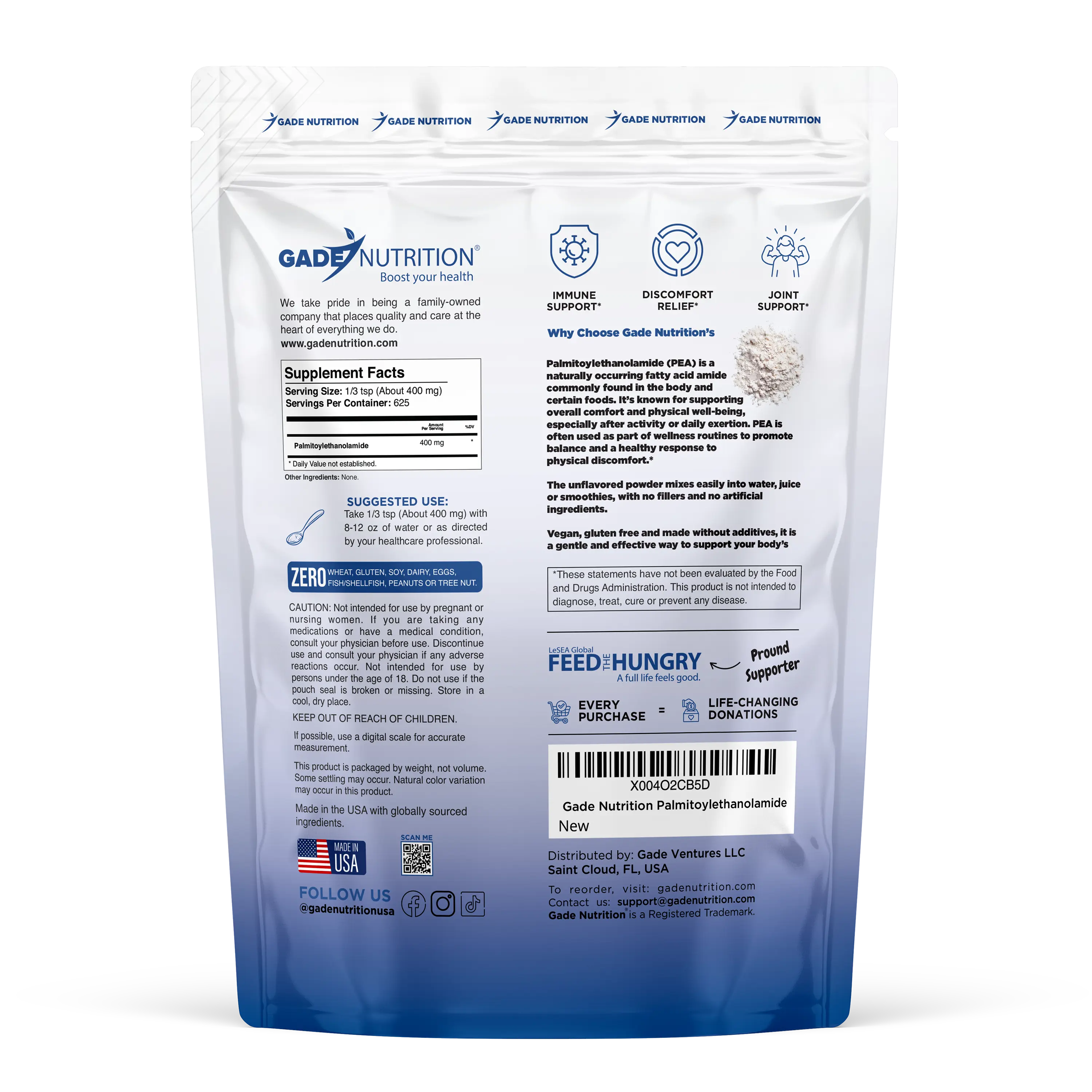 Palmitoylethanolamide (PEA) Gade Nutrition