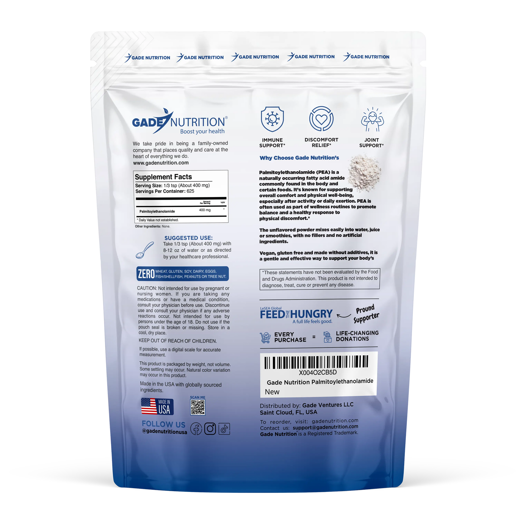 Palmitoylethanolamide (PEA) Gade Nutrition