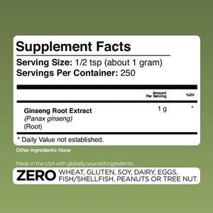 Panax Ginseng Extract Gade Nutrition