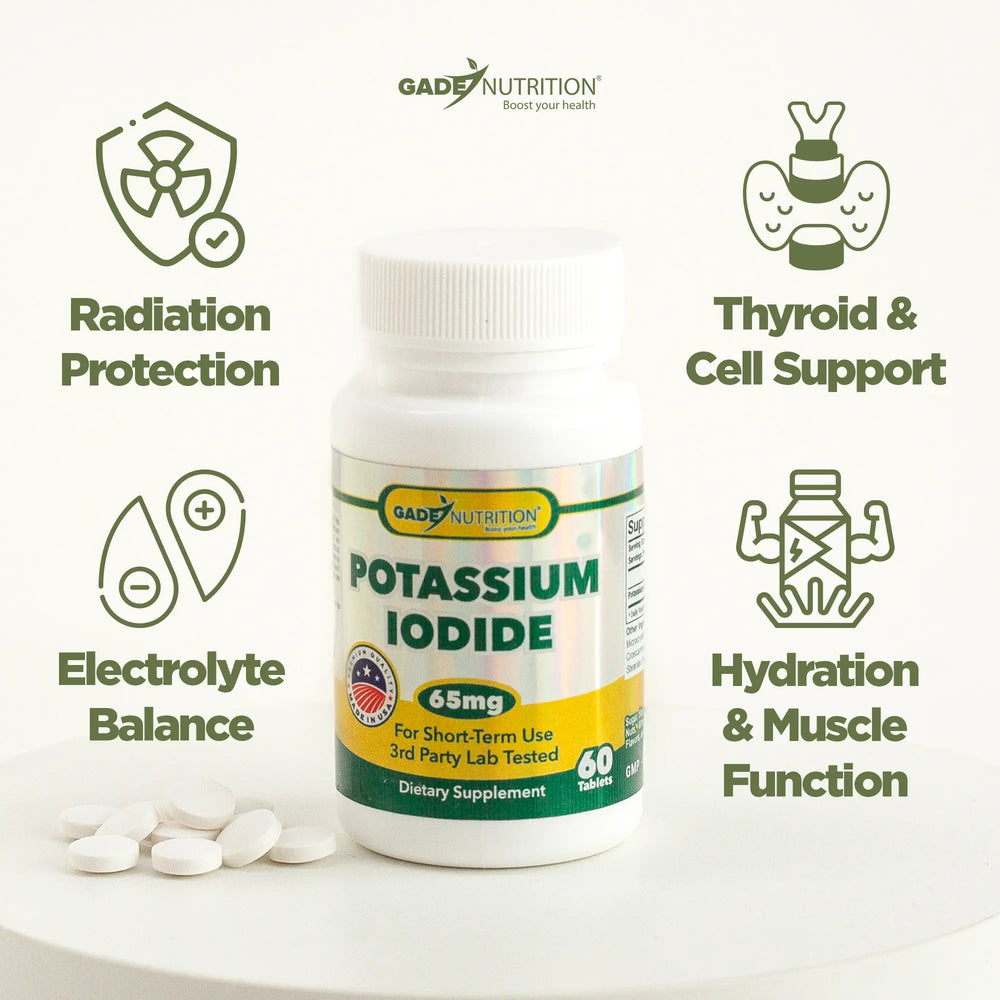 Potassium Iodide - Exp March 2029 GADE NUTRITION