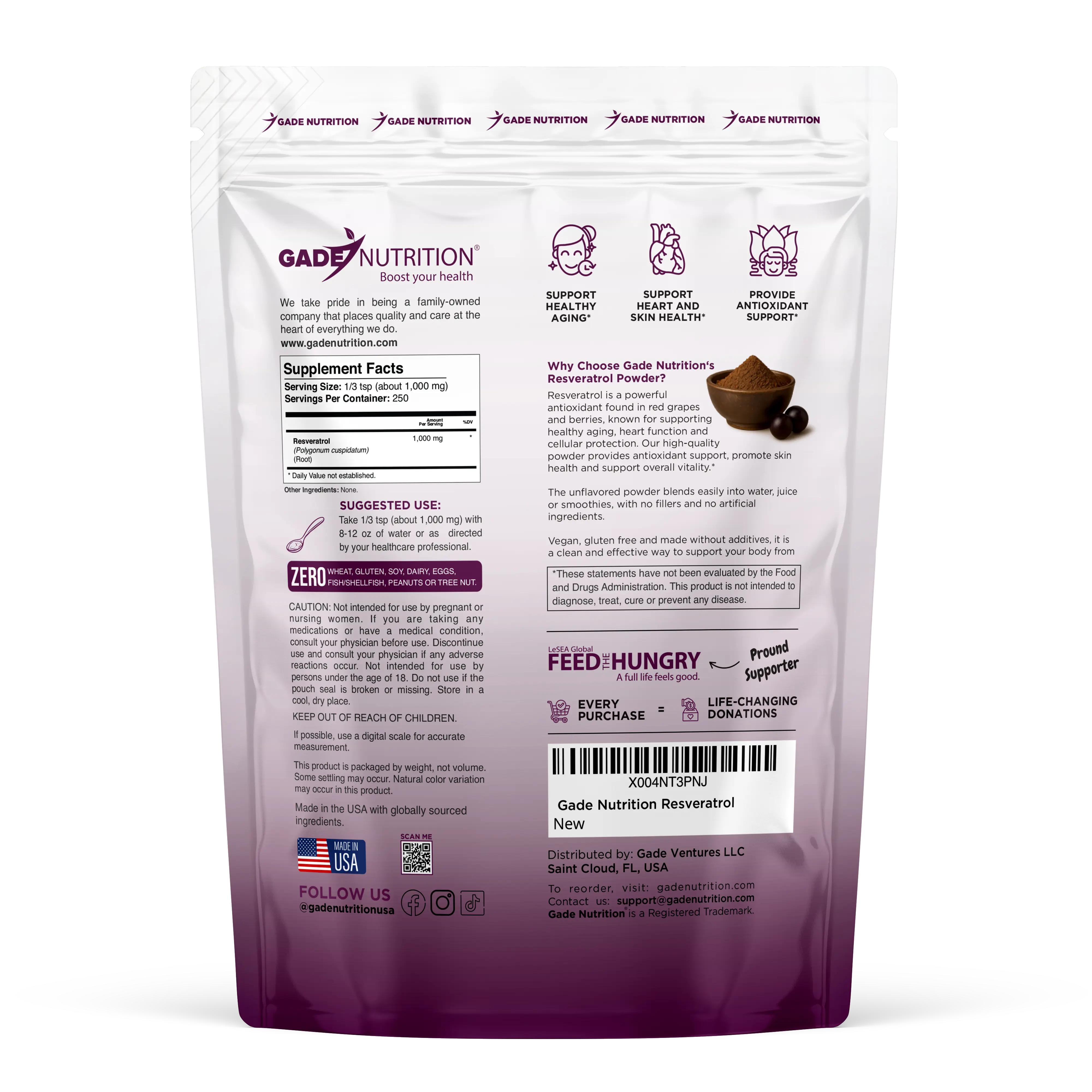 Resveratrol Gade Nutrition