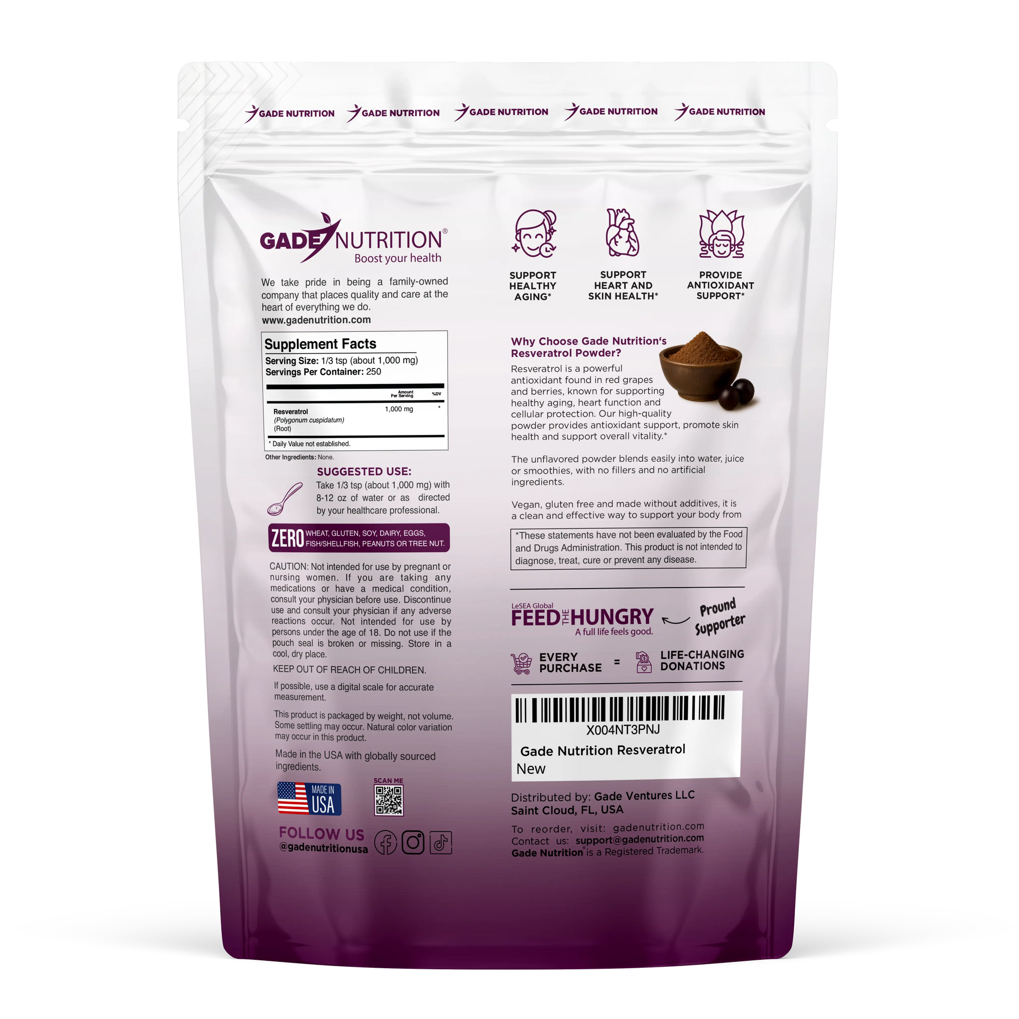 Resveratrol Gade Nutrition