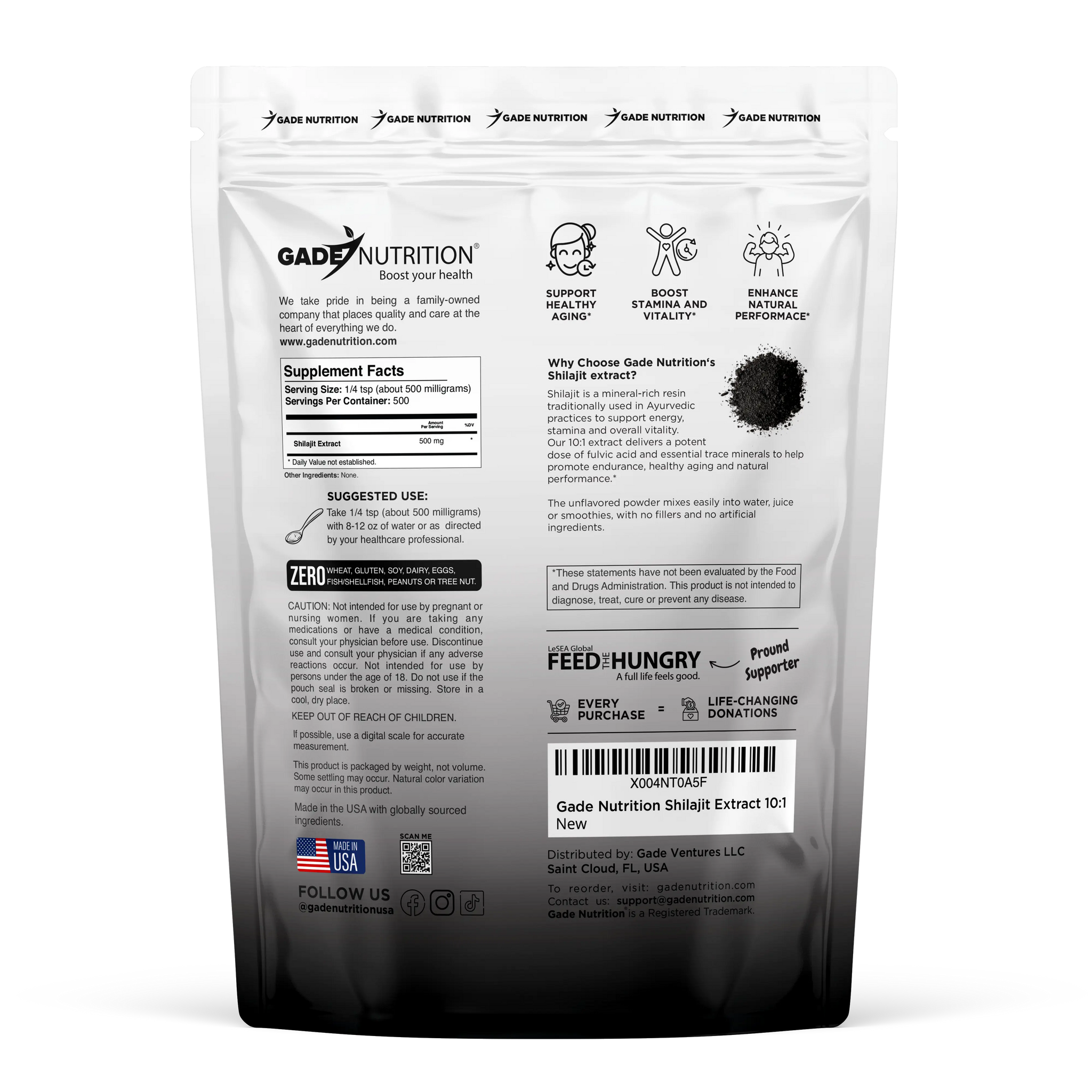 Shilajit Extract Gade Nutrition