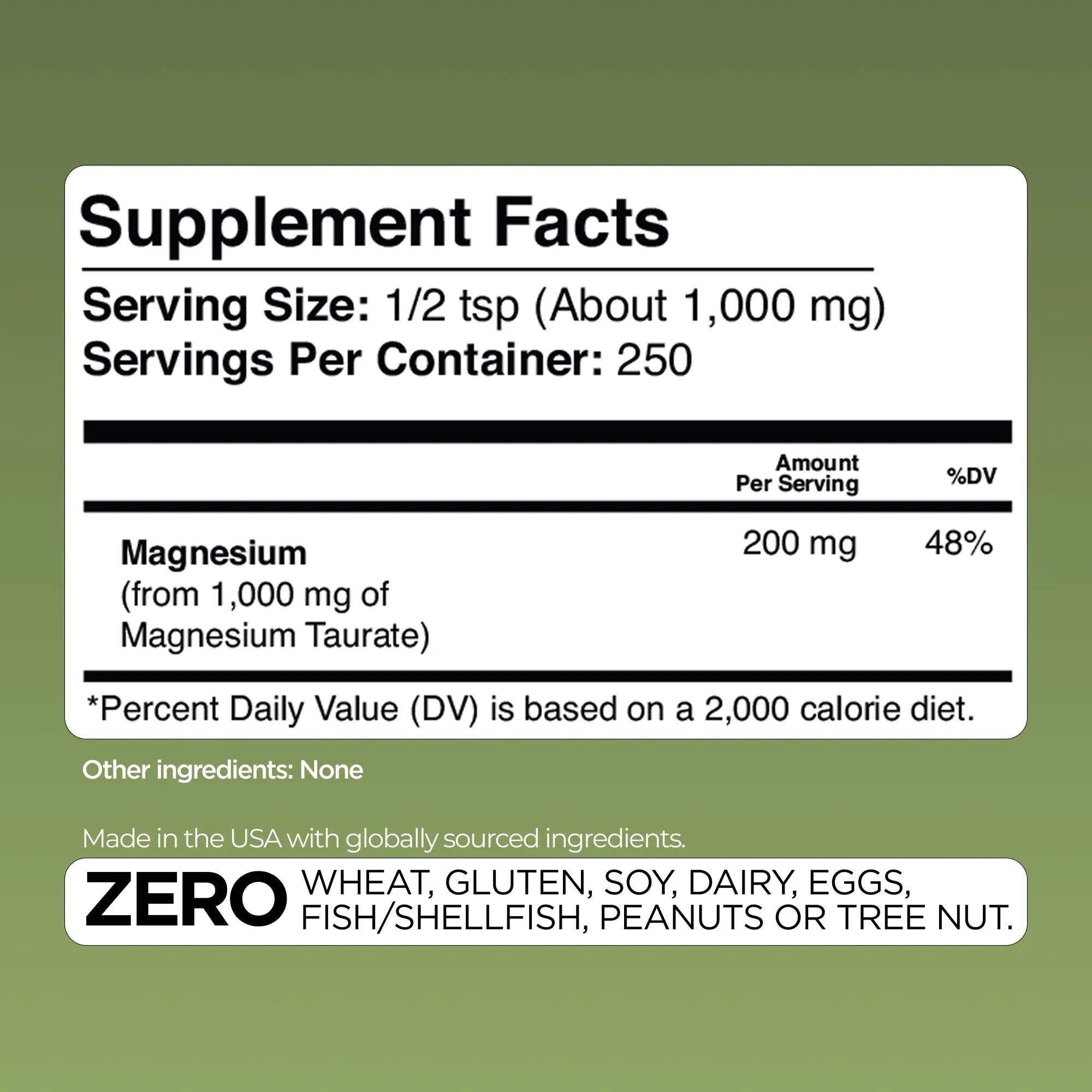 Magnesium Taurate Gade Nutrition