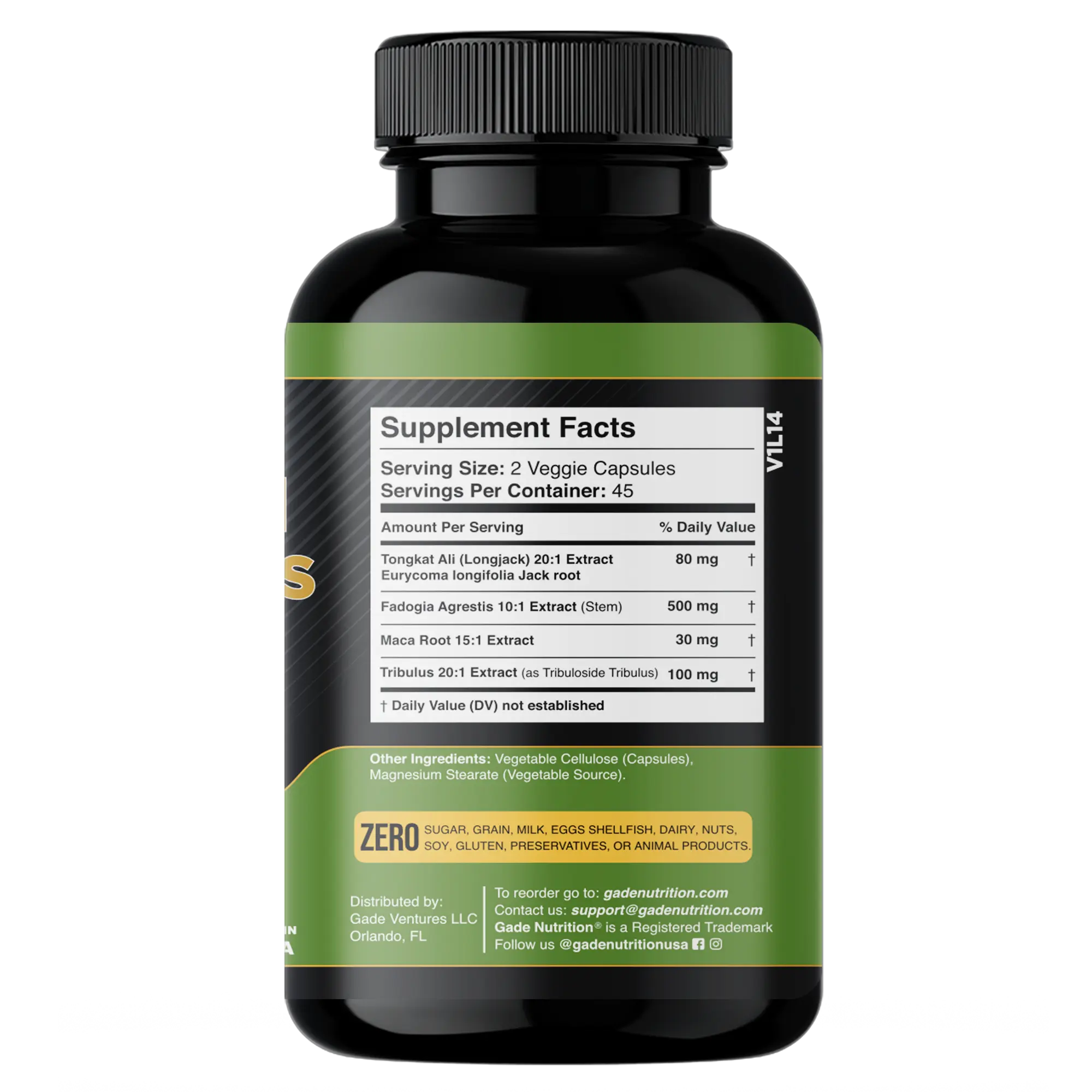 Tongkat, Fadogia Agrestis, Tribulus and Maca Root