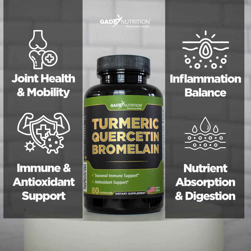 Turmeric with Quercetin & Bromelain Gade Nutrition