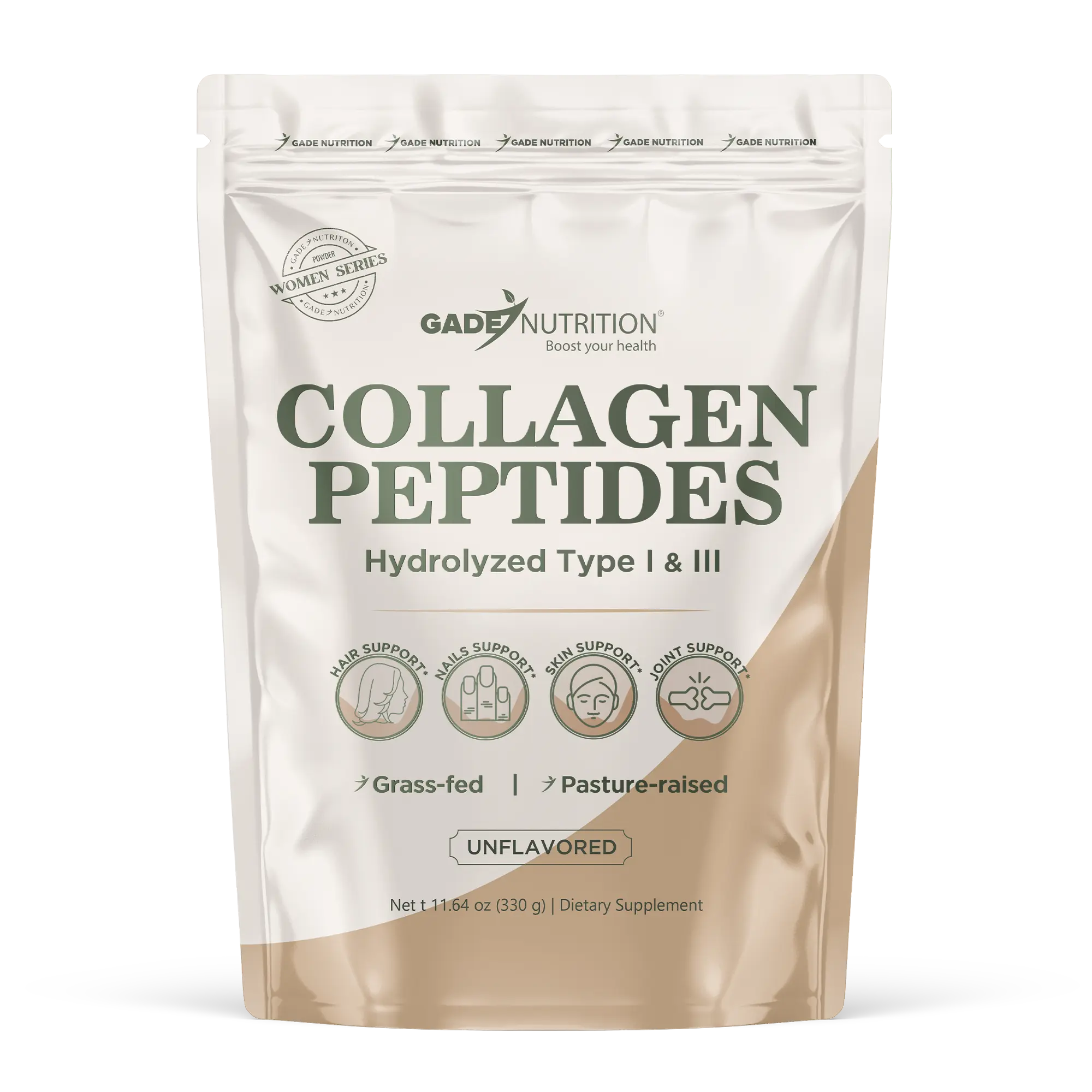Collagen Peptides Powder Hydrolyzed Types I & III