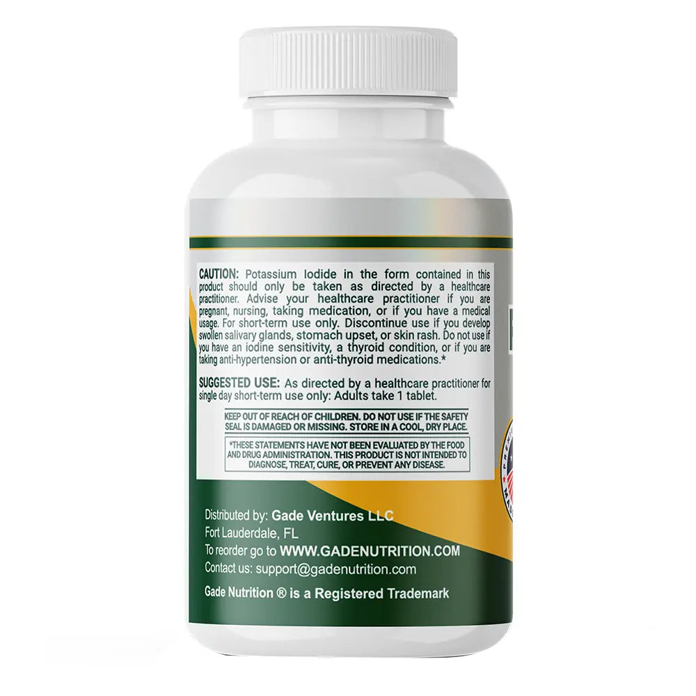 Potassium Iodide - Exp March 2029 - Gade Nutrition